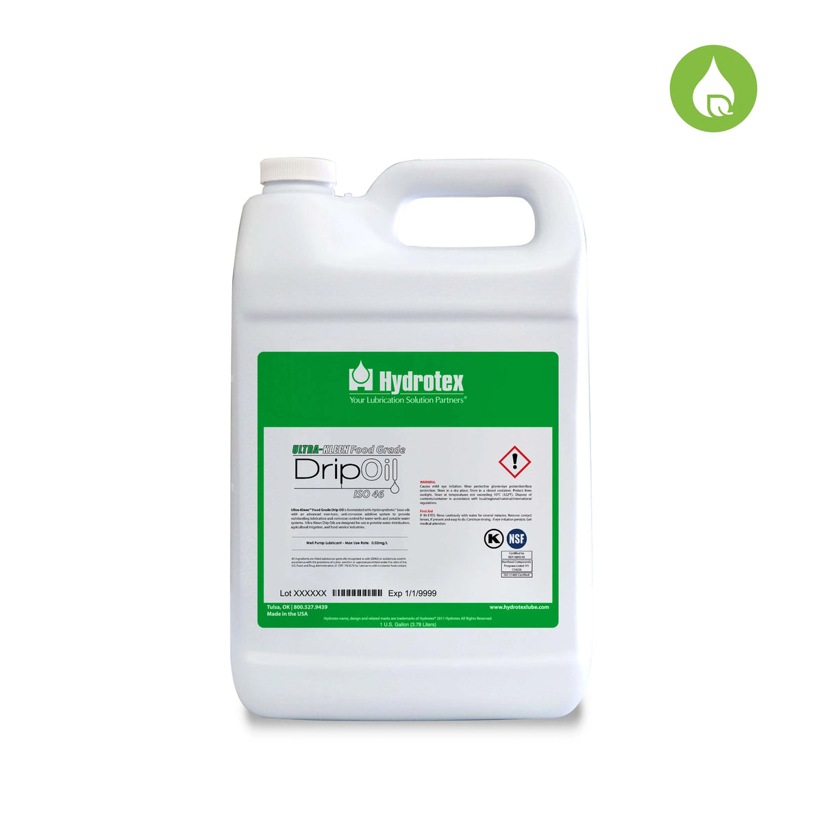 Hydrotex Ultra-Kleen Food Grade Drip Oil ISO 32