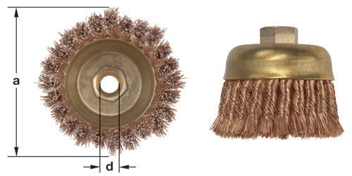 CB-30-KT - AMPCO Brush Cup Knot Wire 3'' Dia