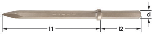 C-8A - AMPCO Chisel Pneumatic Bull Pt 22'' L