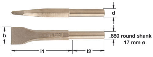 CP-20-ST - AMPCO Chisel Pneumatic Scaling 1-1/2