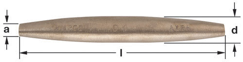 D-6 - AMPCO Pin Barrel 13/16Tips 1-5/16''OD