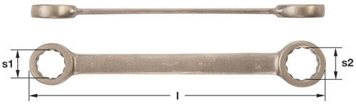 0884 - AMPCO Wrench Dbl Box St 1x1-1/8''