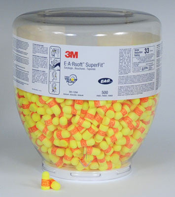 3M E-A-R E-A-Rsoft SuperFit Earplugs (500 pairs per Container)