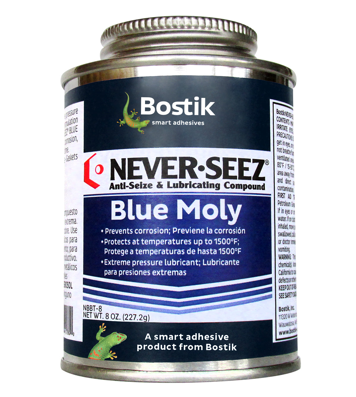 Buy Bostik Never-Seez NBBT-8 Blue Moly - 8 oz Brush Top Can