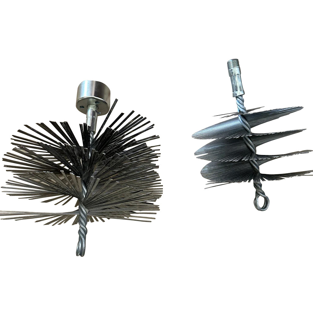 DWT118 - Jet-Lube 6'' Steel Assembly Wire-Hog Casing Brush