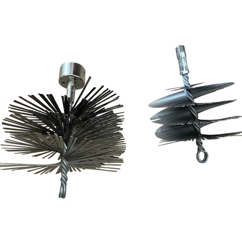 DWT118 - Jet-Lube 6'' Steel Assembly Wire-Hog Casing Brush
