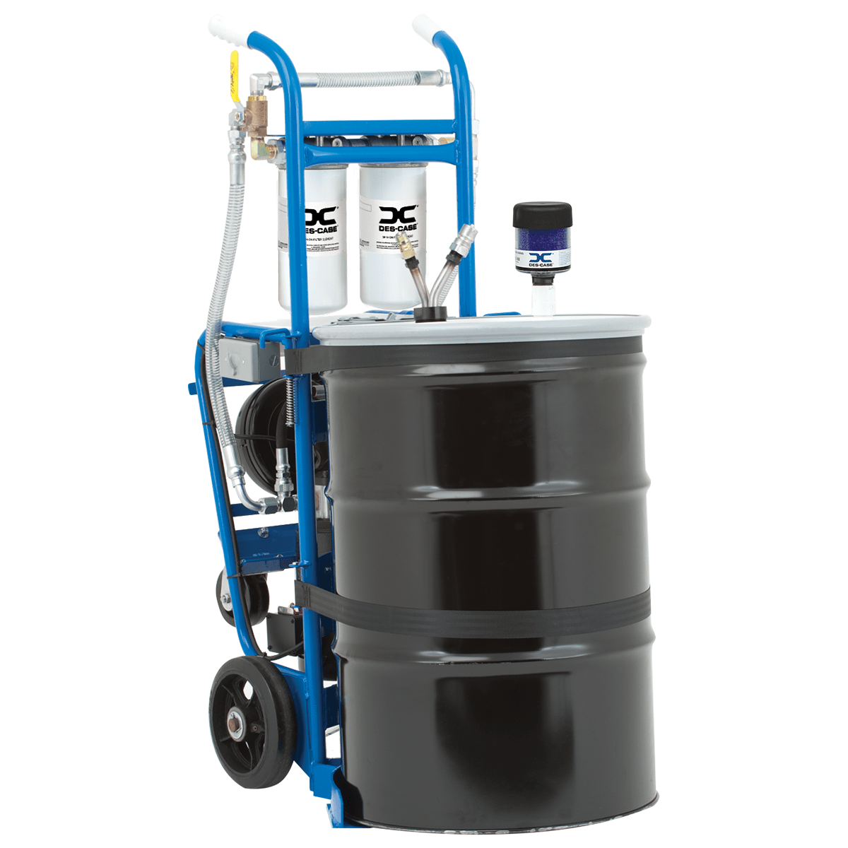 Des-Case Drum Filter Cart