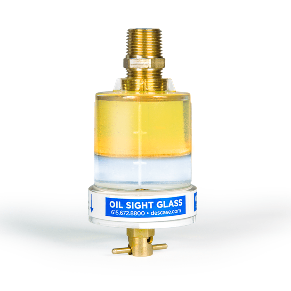 Des-Case Oil Tank Sight Glasses 1 oz X 1/4″