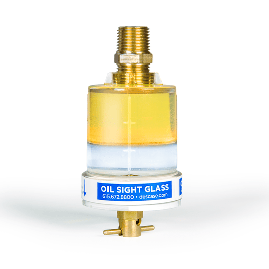 Des-Case Oil Tank Sight Glasses 1 oz X 1/4″