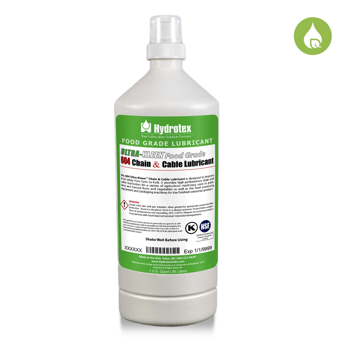 Hydrotex Ultra-Kleen 604 Food Grade Chain & Cable Lubricant