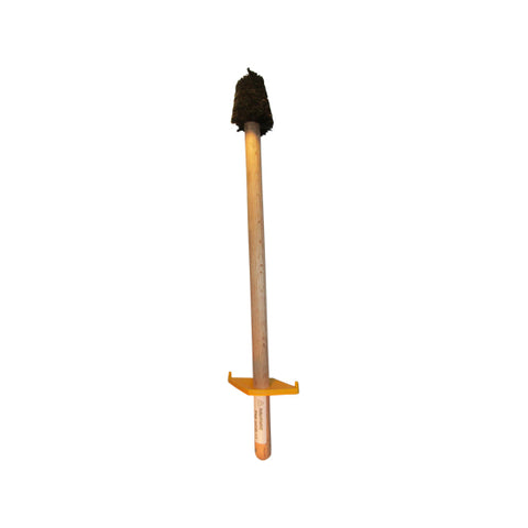 IHDB-13 - Tapered Trim Heavy-Duty Thread Compound Dope Brush  2" Front and 3" Back W/ Guard 28" LG Handle