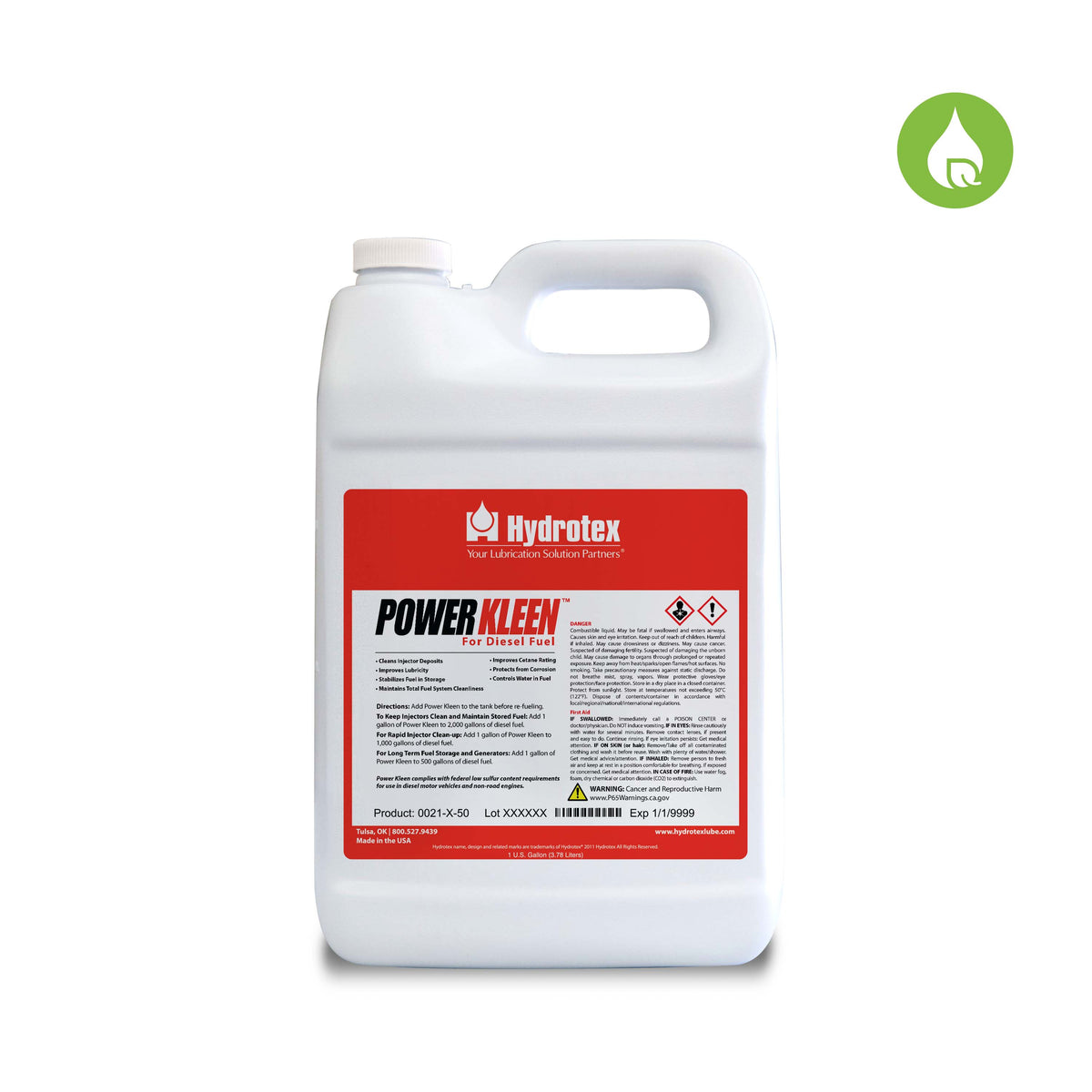 Hydrotex Power Kleen Diesel Fuel Improver with NitroGenisis Additives