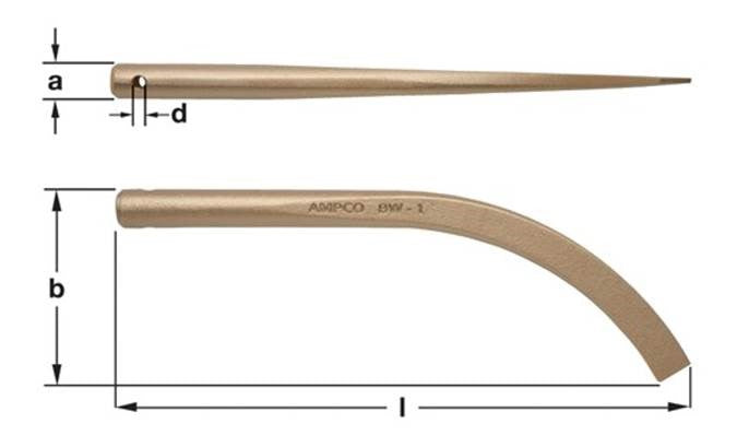 BW-1 - AMPCO Wedge Banana 13'' OAL