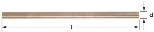 W-281L - AMPCO Bar Sliding 9/16 Dia 16'' OAL