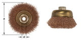 CB-30-CT - AMPCO Brush Cup Crimped Wire 3'' Dia