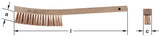 B-400 - AMPCO Brush Scratch Curved Handle