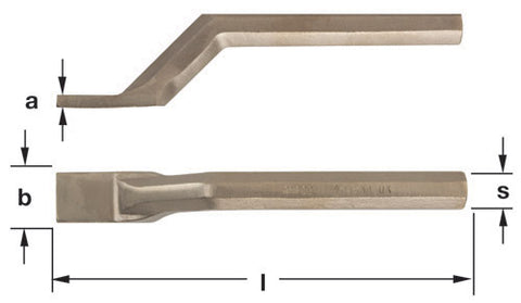4-1033 - AMPCO Caulking Tool Offset 1/4x1''