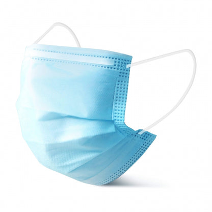 Disposable Face Mask, 3-Ply Ear Loop, Facial Cover Masks Breathable Non-Woven & Safety Respirator Mouth Cover for Personal, Suitable for Home, Office, Outdoor