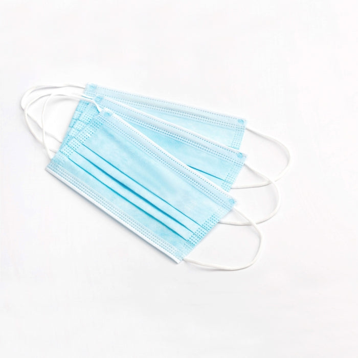 Disposable Face Mask, 3-Ply Ear Loop, Facial Cover Masks Breathable Non-Woven & Safety Respirator Mouth Cover for Personal, Suitable for Home, Office, Outdoor