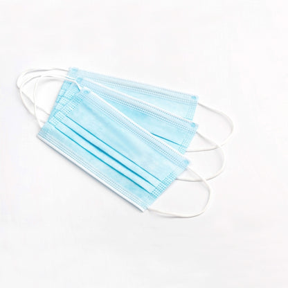 Disposable Face Mask, 3-Ply Ear Loop, Facial Cover Masks Breathable Non-Woven & Safety Respirator Mouth Cover for Personal, Suitable for Home, Office, Outdoor