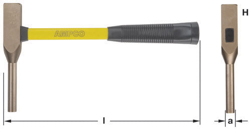 H-34FG - AMPCO Hammer Backing Out 25/64'' Dia