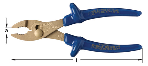 IP-31 - AMPCO Insulated Plier Adj Comb 8''OAL