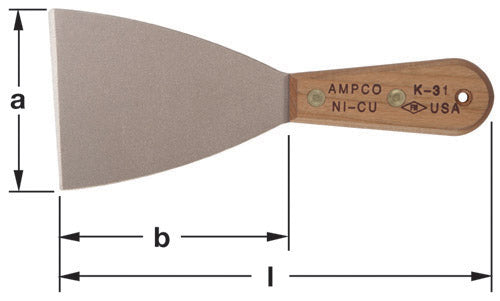 K-31 - AMPCO Knife Putty 3-1/2'' Flex Blade