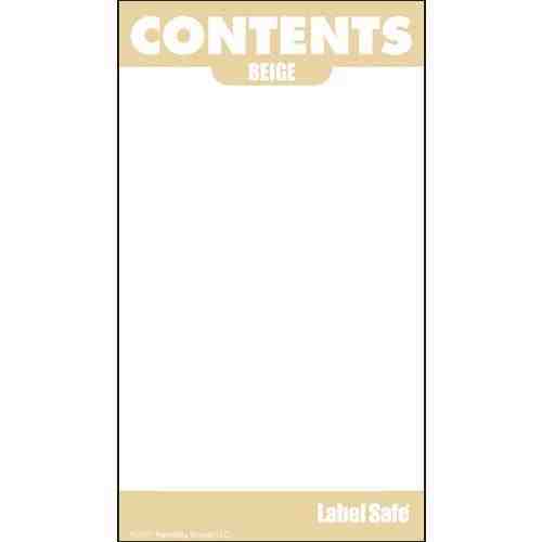 Oil Safe Contents Label 2" x 3.5" - Adhesive
