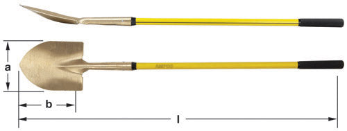 S-81FG - AMPCO Shovel Round Pt Long Handle