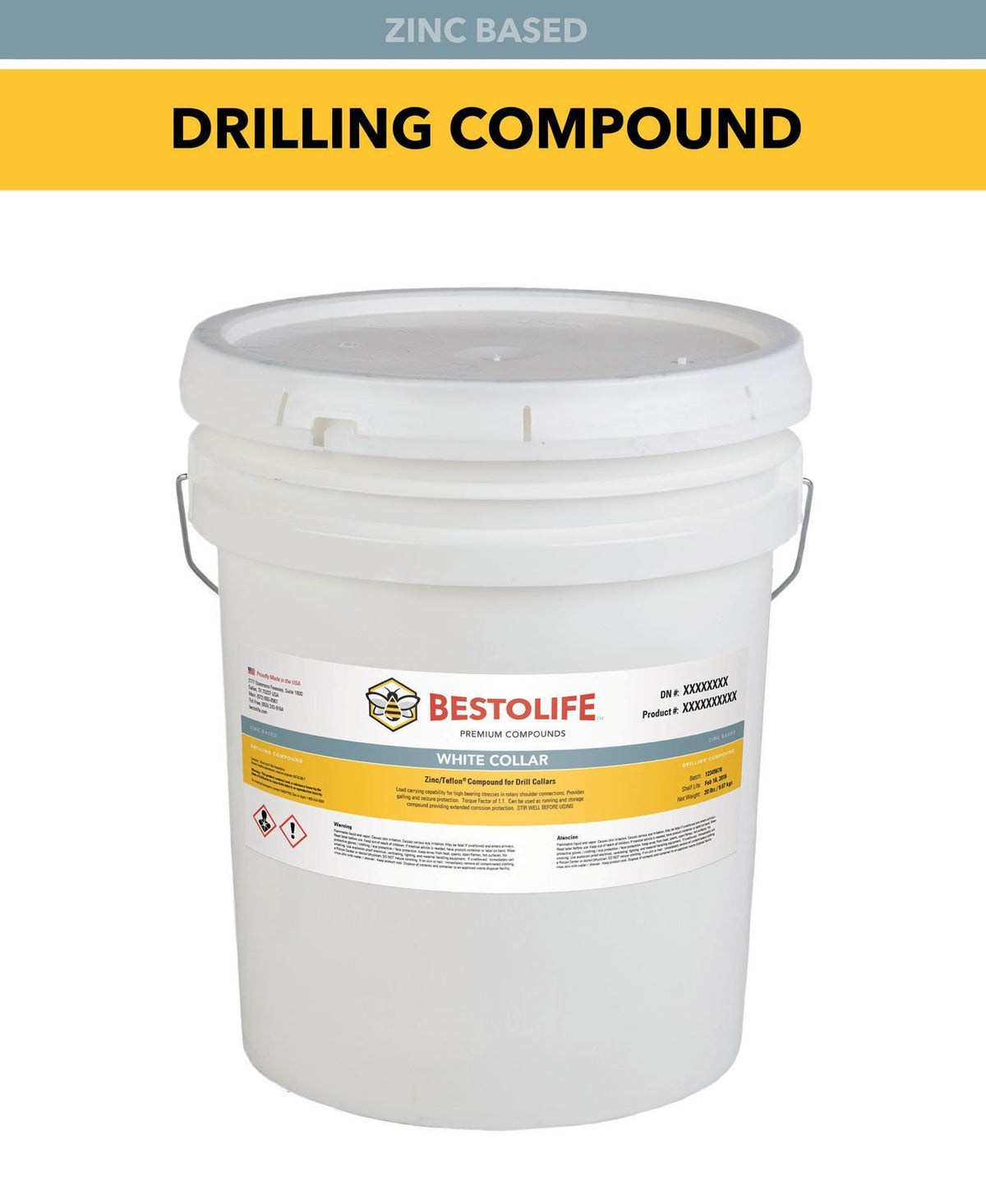 White Collar Bestolife Zinc Based Drilling Compound