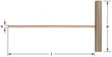 WT-10MM - AMPCO Wrench Hex Key T-Handle 10mm