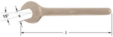 0340 - AMPCO Wrench Open End 3''