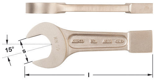 WSO-4-7/8 - AMPCO Wrench Striking Open 4-7/8''
