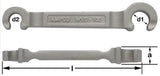 WVD-100 - AMPCO Wrench Valve Wheel Double 15/16x5/8'', 8'' OAL