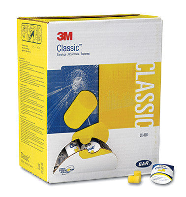 3M E-A-R Classic Earplugs (NRR 29 dB) / 200 per box