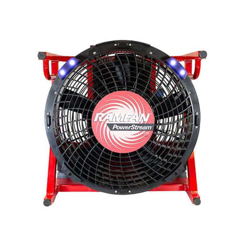 RamFan EL-55ZDC EX50Li ''Zero Downtime Pkg'' w/115v Fan/12-24 VDC Charger/4 x Batts/Truck Mount