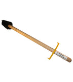 IHDB-13 - Tapered Trim Heavy-Duty Thread Compound Dope Brush  2" Front and 3" Back W/ Guard 28" LG Handle