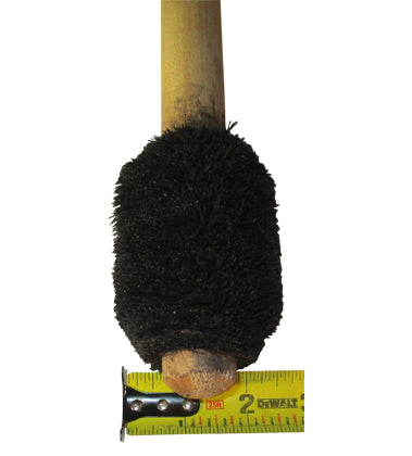 IHDB-2 - Tapered Trim on Both Ends Heavy-Duty Thread Compound Dope Brush  2-1/2" W/ Guard 16” LG Handle - IndustrialStop