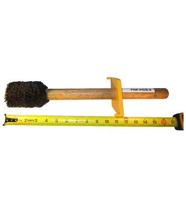 IHDB-8 - Tapered Trim (on Back only) Heavy Duty Thread Compound Dope Brush 2-1/2" w/ Guard 16" LG Handle