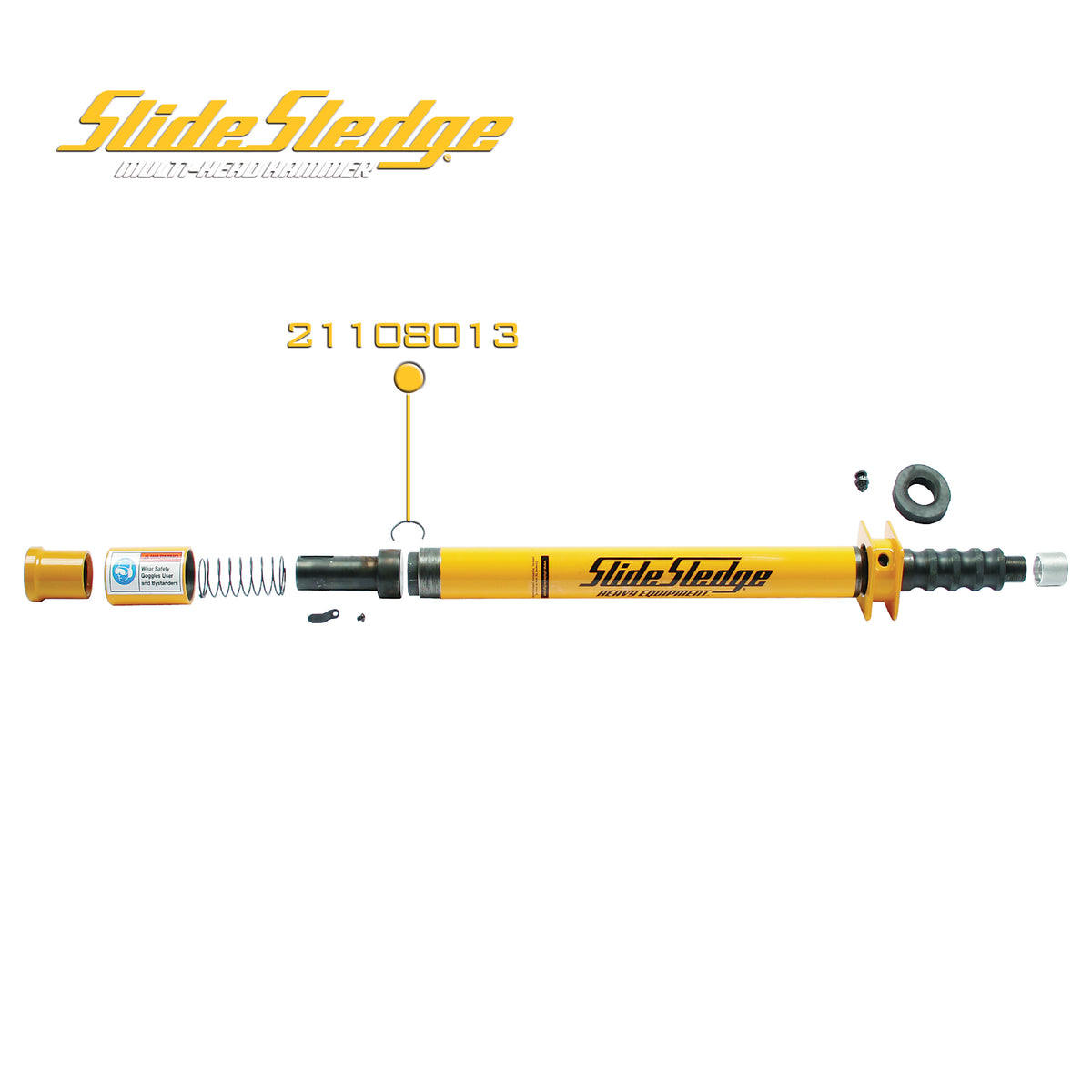 Slide Sledge 21108013 Drive Bar retaining Ring for 14 & 21 Pound Multi-Head Hammers